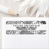 Étiquette inspiré de Zentangle® (En situation)