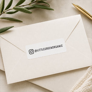 Étiquette Instagram Autocollant de poignée Insta