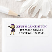Étiquette Instructeur de danse customisé Studio d'enseignant (En situation)