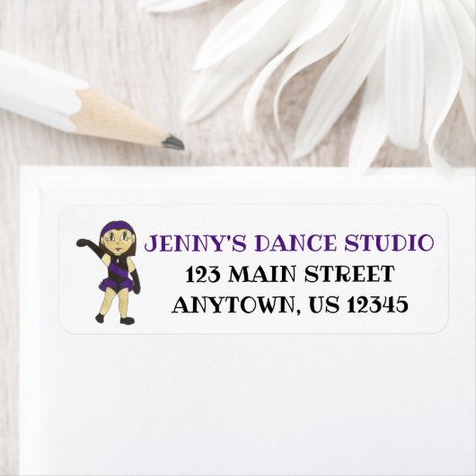 Étiquette Instructeur de danse customisé Studio d'enseignant (En situation)