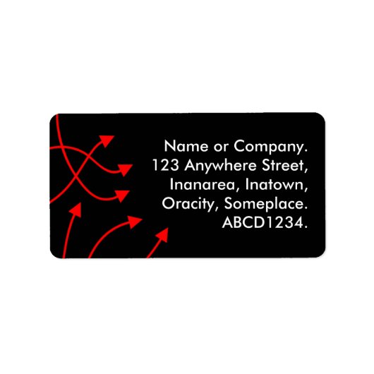 Étiquette Instructions - Noir (Devant)