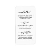 Étiquette Instructions pour l'extraction de vanille maison d (Devant)