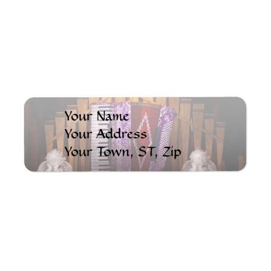 Étiquette Instrument - Accordien - Organe accordéon (Devant)