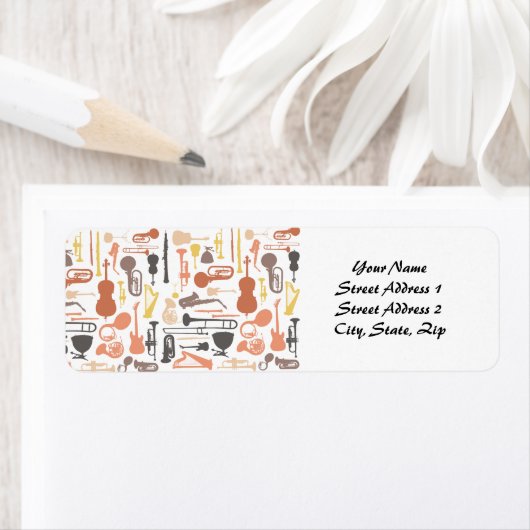 Étiquette Instruments de musique (En situation)