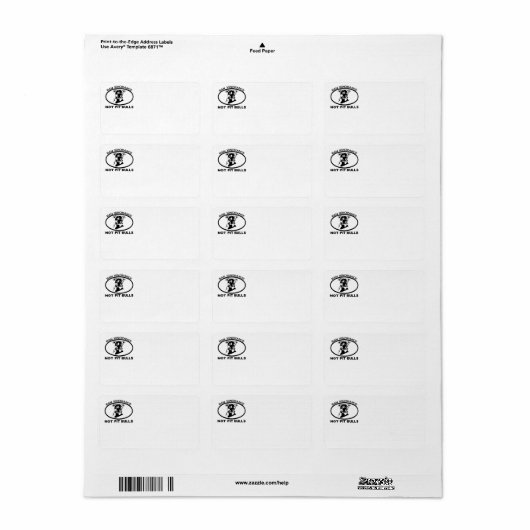 ÉTIQUETTE INTERDIRE L'IGNORANCE DE PITBULL ET NON DE PITBULL (Feuille entière)