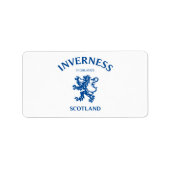 Étiquette INVERNESS Ecosse (Devant)