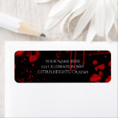 Étiquette Invitation à une soirée costumée Halloween avec éc (En situation)