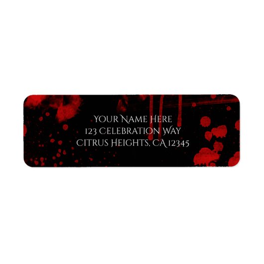 Étiquette Invitation à une soirée costumée Halloween avec éc (Devant)