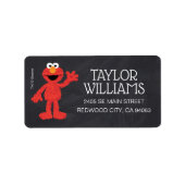 Étiquette Invitation d'anniversaire Arc-en-ciel Tableau noir (Devant)