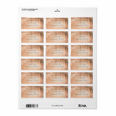 Étiquette Invitation de Fête de Fiançailles de Rêve Rose dan (Feuille entière)