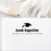 Étiquette Invitation de la fête de graduation / adresse de F (En situation)