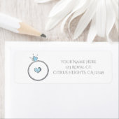 Étiquette Invitation de la nuptiale de ceinture de Fiançaill (En situation)