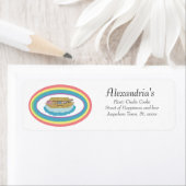 Étiquette Invitation du Baby shower arc-en-ciel de Noah (En situation)