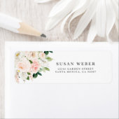 Étiquette Invitation florale d'aquarelle d'anthurium (En situation)