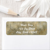 Étiquette Invitation Glamour Chic Or Faux Foil (En situation)
