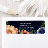 Étiquette Invitation soirée moderne Floral Glow Chic (En situation)