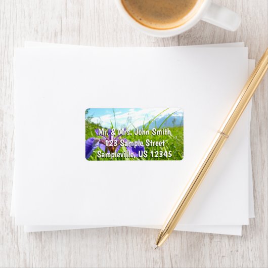 Étiquette Iris et Alaskan (En situation)