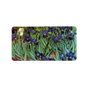 Étiquette Iris par Vincent van Gogh