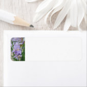 Étiquette Iris pourpre (En situation)