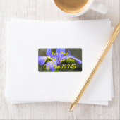 Étiquette Iris pourpre sauvage (En situation)