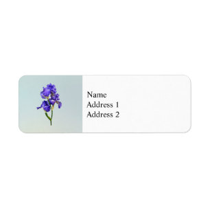 Étiquette Iris triple violet