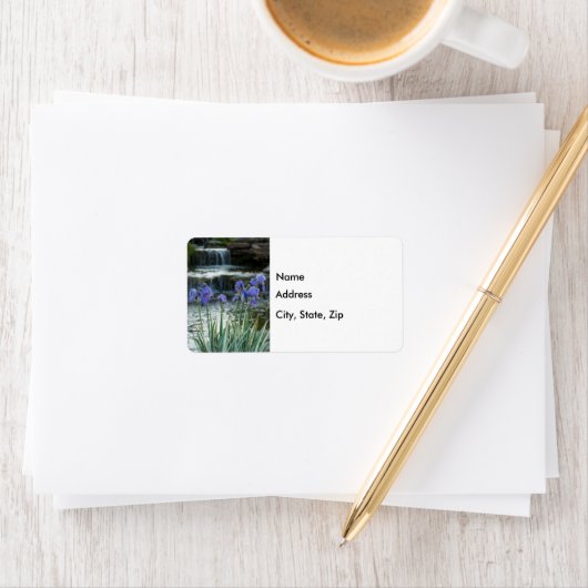 Étiquette Irises Au Château (En situation)