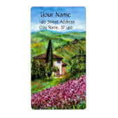 ÉTIQUETTE IRISES EN TOSCANE (Devant)