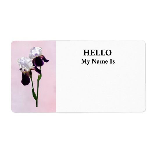 Étiquette Irises in Love (Devant)