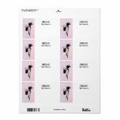 Étiquette Irises in Love (Feuille entière)