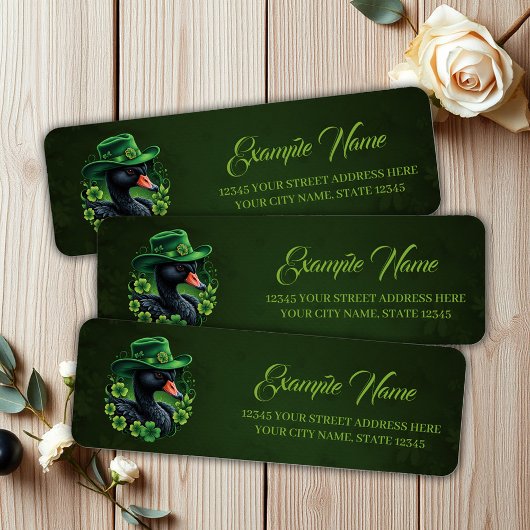 Étiquette Irish Elegance, le cygne noir de St Patrick