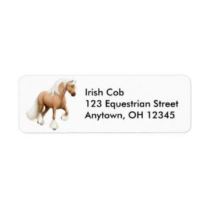 Étiquette irlandais de cheval d'épi