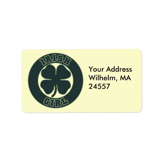 Étiquette Irlandaise (Devant)