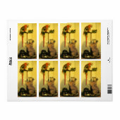 Étiquette Islay, Tilco, un Macaw et des Inséparables de Land (Feuille entière)