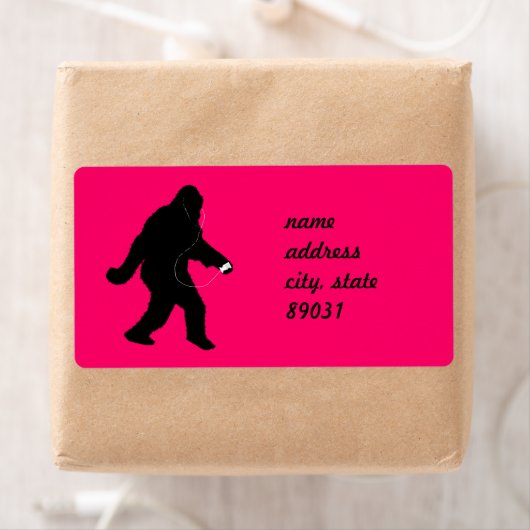 Étiquette iSquatch Parti pour Squatchin' (En situation)