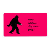 Étiquette iSquatch Parti pour Squatchin' (Devant)