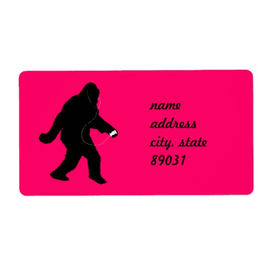 Étiquette iSquatch Parti pour Squatchin' (Devant)