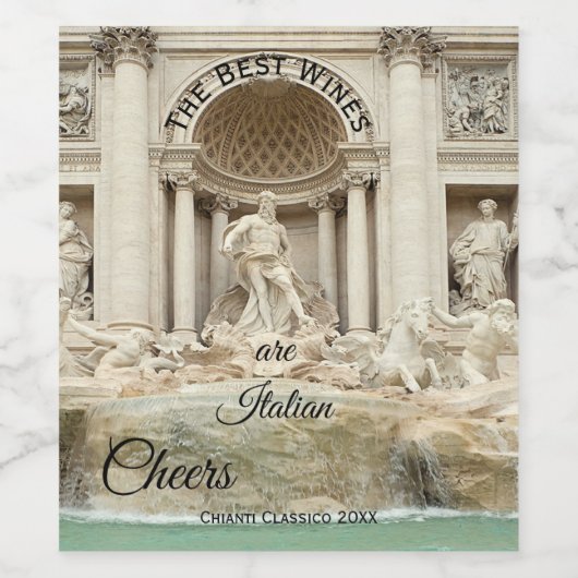 Étiquette italien classique (Étiquettes simples)