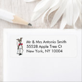 Étiquette Italien Greyhound Antonio Custom (En situation)