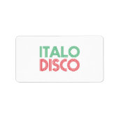 ÉTIQUETTE ITALO DISCO (Devant)