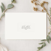 Étiquette Ivory | Chic Simple Clean Wedding Address 