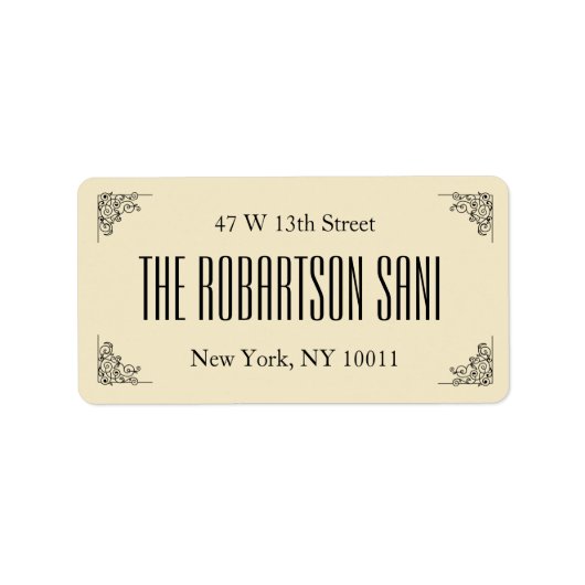 Étiquette Ivory pearl Couple Monogram Heart Return Address (Devant)