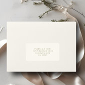 Étiquette Ivory | Simple Wedding Address