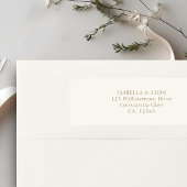 Étiquette Ivory | Simple Wedding Return Address