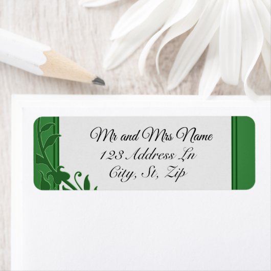 Étiquette Ivy vert (En situation)