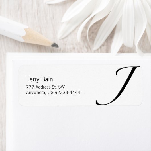 Étiquette J - Zapfino (En situation)