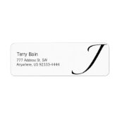 Étiquette J - Zapfino (Devant)