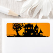 Étiquette Jack-o'-lantern Manor (En situation)