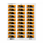 Étiquette Jack-o'-lantern Manor (Feuille entière)