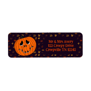 Étiquette Jack-o-lanterne