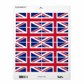 Étiquette Jack Pixel Union 8 bits (Feuille entière)